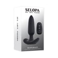 thumbnail image 2 of Selopa Black Beauty Vibrating Silicone Anal Sex Toy with Remote Control, Black, 2 of 7