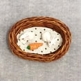 thumbnail image 4 of Mini de ratán, casa de en miniatura 1:12, casa de de juguete, modelo de simulación, accesorio para jardín libre perfke Dollhouse Rabbit Nest Zanahoria, 4 of 7