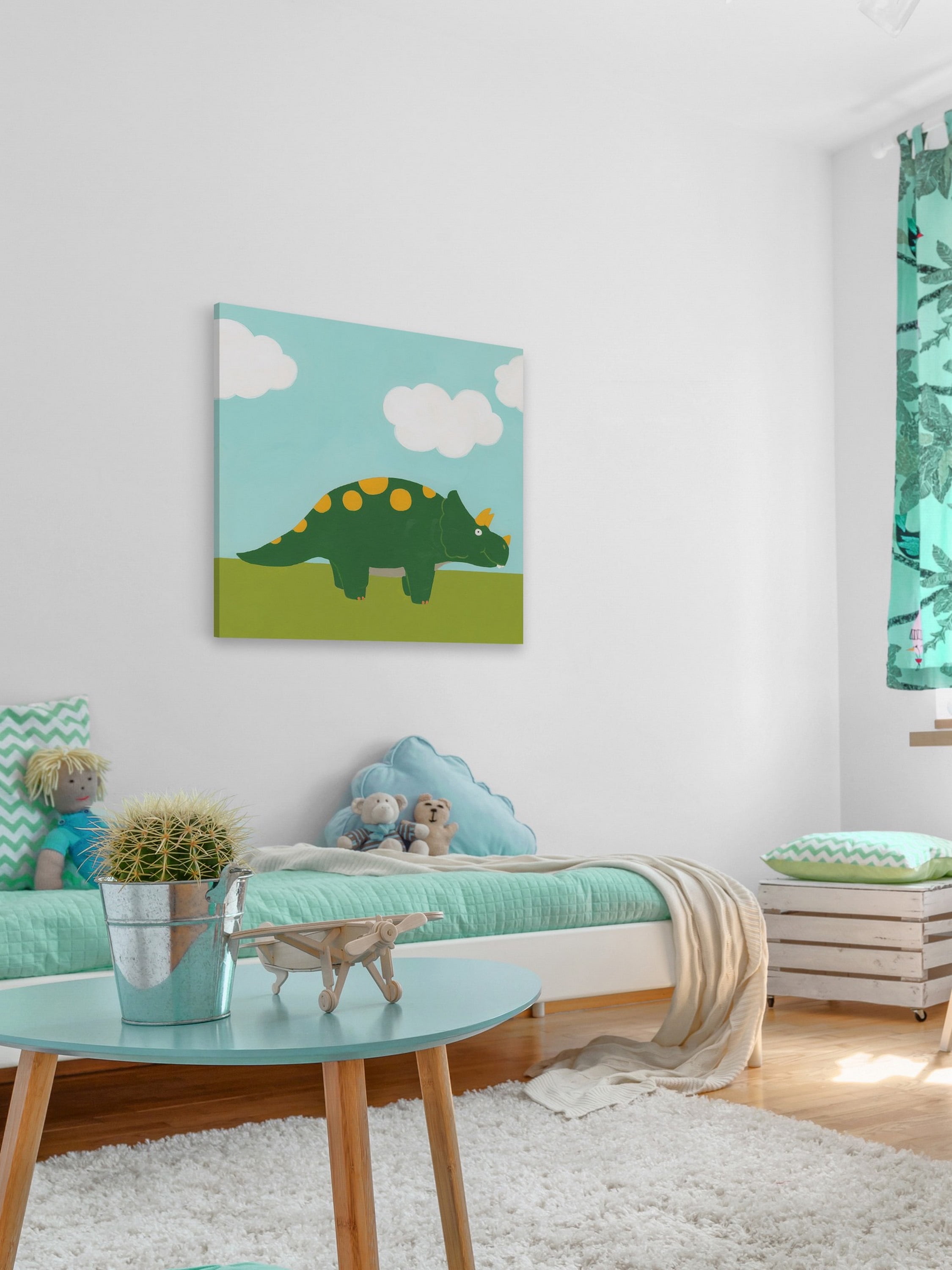 Marmont Hill Playtime Dino IV Canvas Wall Art