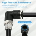 thumbnail image 4 of Uxcell 1pcs Push to Connect Fittings 5/16" to NPT3/8 Male Plastic Elbows Fitting Black, 4 of 6