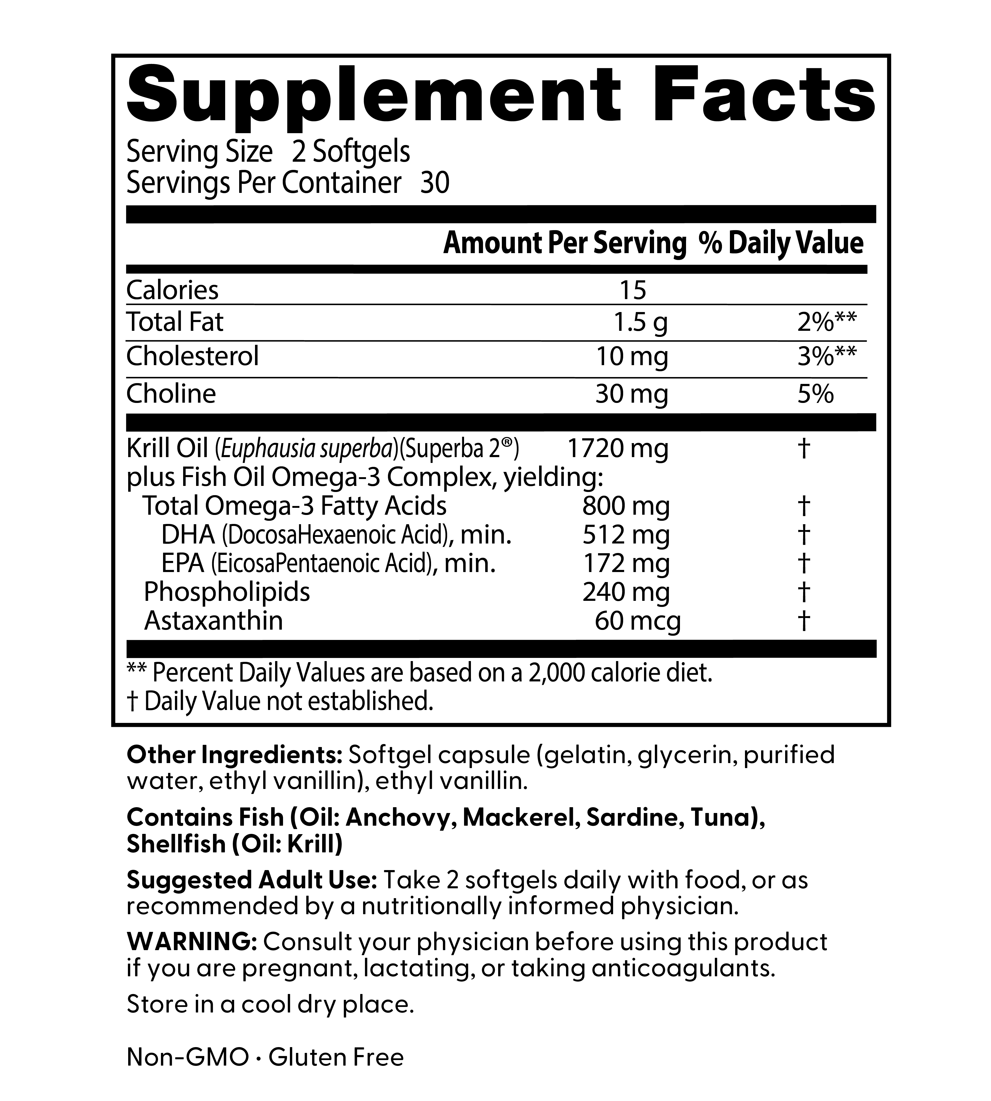 Doctor's Best Enhanced Krill Plus Omega-3 Softgels, 60 Ct