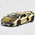 thumbnail image 1 of 1:24 Revuelto Alloy Electroplating Sports Car Model Diecast Metal Toy Racing Vehicles Car Model Simulation Kid ornament gifts Gold-boxed, 1 of 6