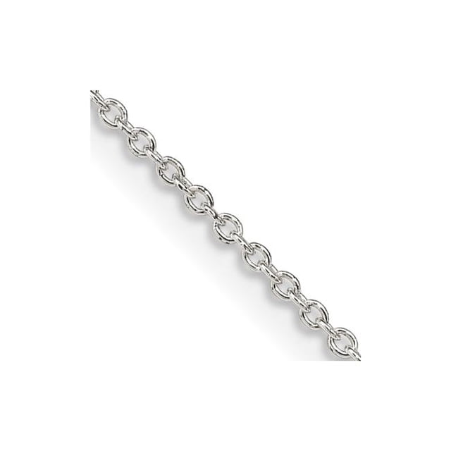 Quality Gold QCL035E-18 Sterling Silver 1.25 mm Cable Chain with 2 in. Extension