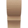 thumbnail image 2 of 4"W x 4"D x 8"H Wide Ridgewood Rough Cedar Woodgrain TimberThane Corbel, Primed Tan, 2 of 6