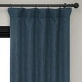 thumbnail image 5 of HPD Half Price Indigo Faux Linen Room Darkening Curtains for Bedroom & Living Room Curtains (1 Panel), Window Curtains 108 inches long, Rod pocket curtains & drapes, 50W X 108L, 5 of 12