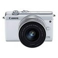 Canon EOS M200 Compact Mirrorless Digital Vlogging Camera with Flip Screen & 1545mm Lens, White