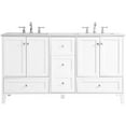 thumbnail image 5 of 60 inch Double Bathroom Vanity in White, 5 of 15