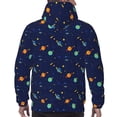 thumbnail image 3 of Bingfone Space Galaxy Men's Drawstring Hoodie Long Sleeve Pocket Sweatshirts-Small, 3 of 6
