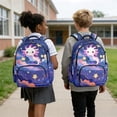 thumbnail image 4 of FKELYI Starry Axolotl Print Kids Backpack Lightweight School Bookbag for Boys Girls Elementary Casual Daypack with Side Pockets for Primary School Backpacks Travel Bag, 4 of 7