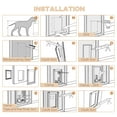 thumbnail image 6 of PawHut 2 Way Dog Door, Aluminum Doggy Pet Flap for Wall, Fast Installation, Magnetic Closure, Locking Panel, Weather Resistant, Insulating, Weight Limit 55 lbs, 6 of 8
