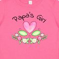 thumbnail image 4 of Inktastic Papa's Girl Heart Flowers Girls Baby T-Shirt, 4 of 5