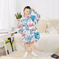 thumbnail image 5 of Wearable Blanket Christmas Hoodie for with Sea Animal - Shark and Dolphin Flannel Hooded Blanket with Pockets and Sleeves Suitable, 5 of 7
