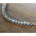 thumbnail image 3 of Labradorite 3mm Rondelle Shape Smooth Cut Beads 7 inch Gold Plated Clasp Bracelet for men, women, unisex. Link Chain Stacking Bracelet.|LINK_04116, 3 of 4