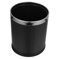 thumbnail image 6 of Hytrove Stylish Black Dual Layer Stainless Steel Trash Can for Office Bathroom and Bedroom, 6 of 8