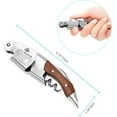 thumbnail image 3 of Generic Wine Opener-Professional Corkscrew Wine Opener with Foil Cutter & Cap Remover, Manual Wine Key for Servers, Bartenders, Waiters & Home Use, Rosewood Handle Wine Bottle Opener, 3 of 6