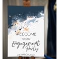 thumbnail image 2 of Darling Souvenir Fait avec Amour Personnaliséwelcomesigntexturewelcometo Notre Affiche de Fiançailles pour Chevalet Collection de Fête - 18x 12, 2 of 5