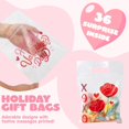 thumbnail image 5 of 36 Pcs Valentine’s Day Cellophane Gift Bag, Candy Treat Bags, Goodie Bags for with 6 Designs for Valentine’s Cookie Bags,Kids Party Favors, Classroom Exchange Prizes, 5 of 9