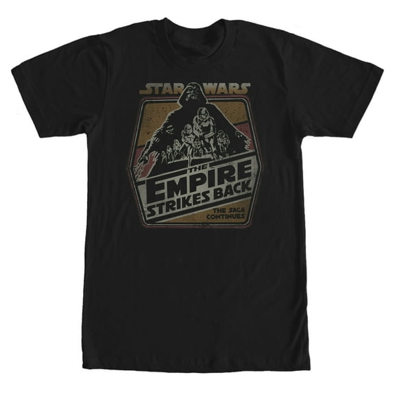 Men's Star Wars The Saga Continues  Graphic Tee Black Medium