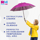 thumbnail image 4 of Paraguas Sombrilla Grande Apertura Manual Diferentes Colores fucsia Grande, 4 of 4