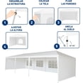 thumbnail image 5 of Toldo con Carpa 3x9 Metros Bluelander, Paredes con Ventanas Laterales e Impermeable, 5 of 5