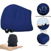 Leyeet Inflatable Wedge Pillow, Portable Travel Wedge Pillow, Fast Inflation & Deflation Inflatable Wedge Pillows for Travel, Blow Up Wedge Pillow Suitable for Travel Home Sleeping Back Knee Bed