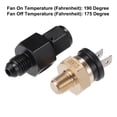 thumbnail image 4 of Unique Bargains 1 Set Auto Engine Temperature Cooling Fan Switch Thread-On AN Fitting Adapter 4AN 190'F On-175'F Off, 4 of 6