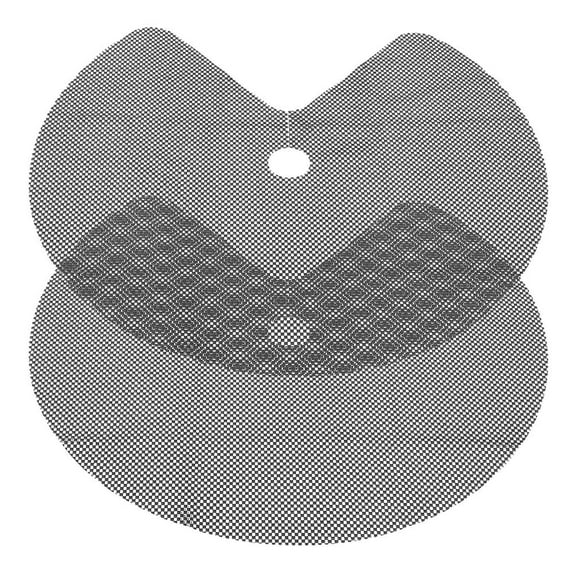 Black Nonslip PVC Kitchen Liner for Corner Shelves 2 Pieces Round Shape Easy to Various