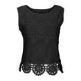 thumbnail image 4 of Vekome Summer Tops for Women Sleeveless Plus Size Sleeveless Shirts Crewneck Casual Tee Shirts Solid Color Pullover Tops, 4 of 6