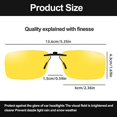 thumbnail image 4 of LAICAIW Night Driving Glasses and sunglasses Clip-On, Polarized Glare Reduce, High Definition Vision¡­, 4 of 6