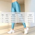 thumbnail image 5 of WLOMHUW Glossy Legging for Women Stretch Slimming Leg Athletic Leggings Lightweight Pants for Dance Light Blue XL, 5 of 7