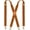 Brown, variant on Snap Hook Suspenders for Men for Belt Loop Retro Suspenders Adjustable