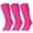 Pink, variant on WHIPPY 3 Pairs Baseball Socks for Youth Kids Boys Girls Knee High Tube Socks for Softball Football Soccer