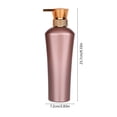 thumbnail image 3 of Uklsqma Soap Dispenser Bottle 500 mL, Refillable Liquid Hand Soap Pump, Plastic Bathroom Kitchen Countertop, Gold Rose Gold Gray, 1 Pack, 3 of 6