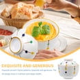 thumbnail image 2 of Creative Ceramic Stew Pot Kitchen Gadget Novel Soup Bowl Food Container with Lid, 2 of 8
