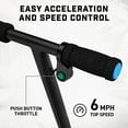 Mongoose React E1 Electric Scooter for Kids 8+, 6 mph, Black and Blue
