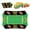 Green, variant on 12Pcs/1Pack Football Party Favors & Supplies - Paper Food Tray, Disposable Serving Boats for Football Birthday Party & Superbowl Decor,Black