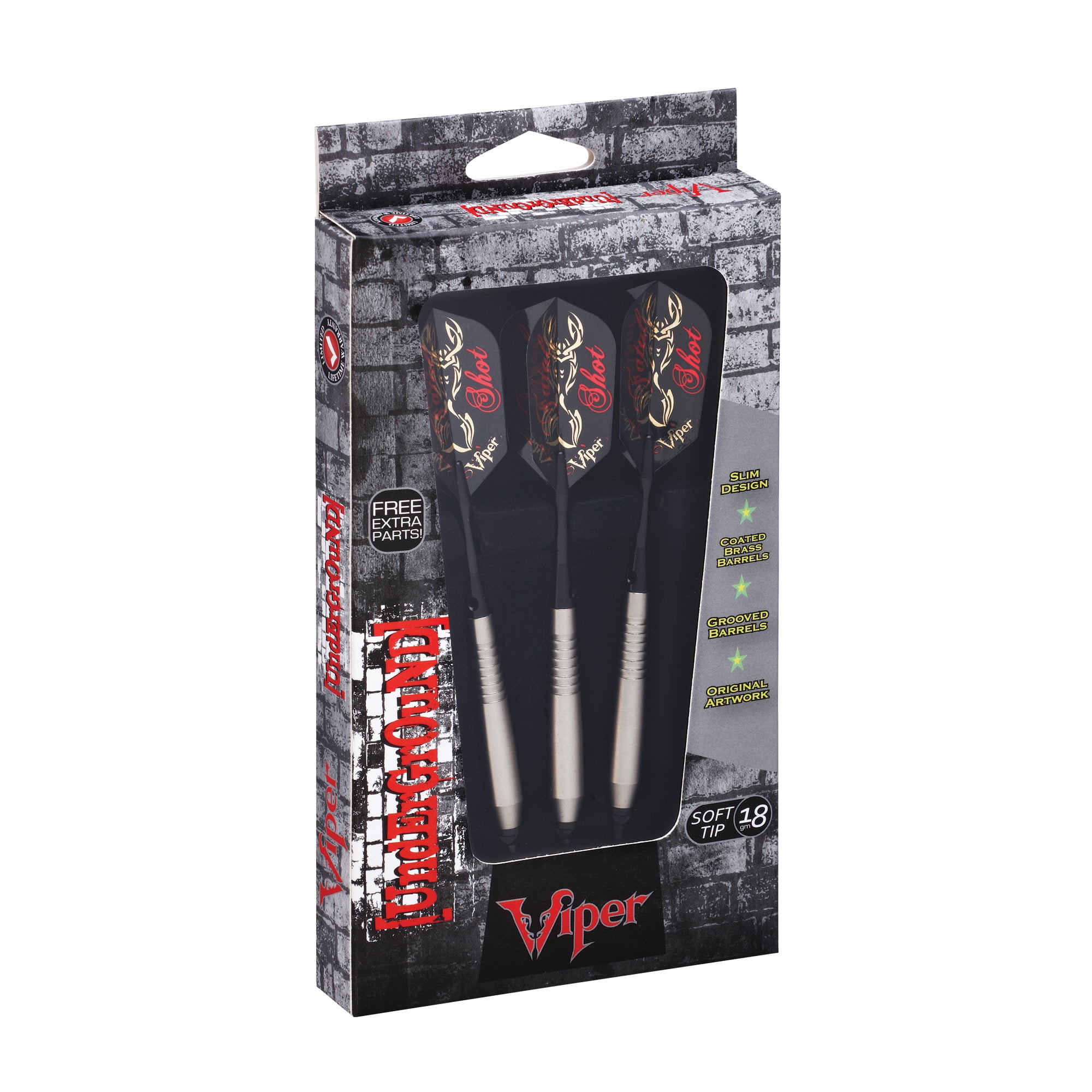 Viper Underground Fatal Shot Soft Tip Dart Set, 18 Grams