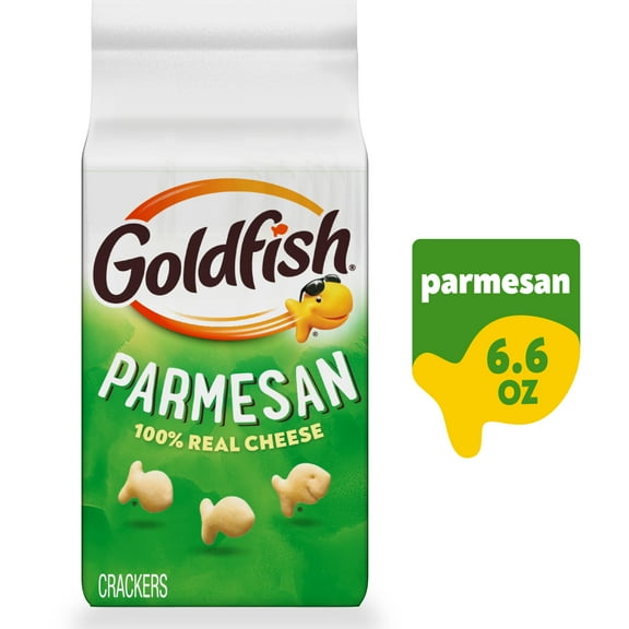 Goldfish Parmesan Cheese Crackers, 6.6 oz Bag