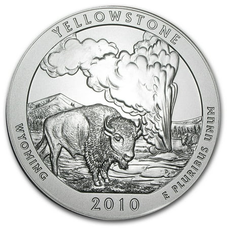 2010-P 5 oz Silver ATB Yellowstone (w/Box & COA)