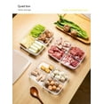 thumbnail image 5 of Yidarton Refrigerator Fresh Transparent Four-compartment Soft Lid Storage Box With Lid Meat Sorting Box Onion Ginger Garlic Side Dish Box New, 5 of 9