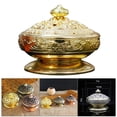 thumbnail image 4 of Quemador de incienso de metal budista con forma de cono de loto tibetano, con efecto cascada y reflujo, ideal para aromaterapia espiritual en templos y salas de yoga. dorado, 4 of 8