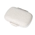 thumbnail image 1 of Homeholiday Wheat Straw Portable Plastic Pill Storage Box 8 Grid Mini Vitamins Organizer Medicine Containers, 1 of 8