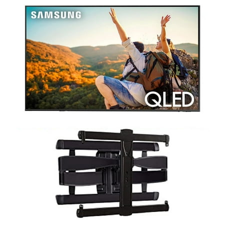 Samsung QN50Q60CAFXZA 50" QLED 4K Quantum HDR Dual LED Smart TV with a Sanus VXF730-B2 Full Motion Wall Mount (2023)