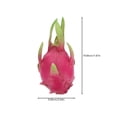 thumbnail image 2 of Shisuyan Artificial Pitaya Figurines Red Plastic 1Pcs 7.5X3.5X3.5In, 2 of 8