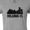 thumbnail image 4 of Inktastic Orlando Skyline with Grunge Women's T-Shirt, 4 of 5