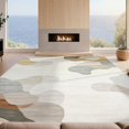 thumbnail image 2 of Design&I 8'x10' Ultra Soft Area Rug, Beige Boho Solid Neutral Abstract Tonal Swirl Minimalist Heathered None Fluffy Washable Non Shedding for Bedroom Living Room Under Sectional, 2 of 7