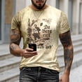 thumbnail image 2 of XIAOCHA Men's Vintage Graphic T Shirt Crew Neck Short Sleeve Soft Casual Tees, 2 of 4