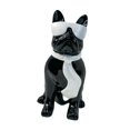 thumbnail image 4 of Estatua de perro con gafas, adorno de mesa, adorno decorativo, recuerdo. Negro, 4 of 9
