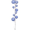 thumbnail image 4 of Vickerman 10' Periwinkle Pearl Branch Ball Wire Garland., 4 of 4