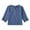 Blue, variant on Ruyang Girls Long Sleeve Henley Shirt Teen Button Down Cotton Linen Blouse Plain V Neck Shirts Loose Casual School Tops